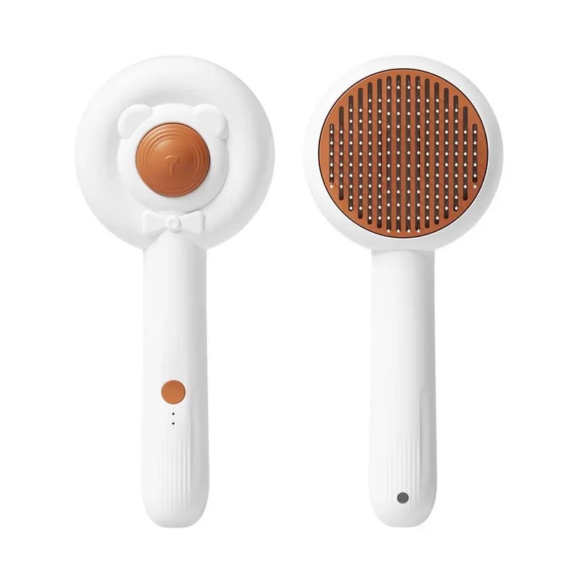 Rechargeable Two In One Pet Nail Trimmer Grooming Brush Tool