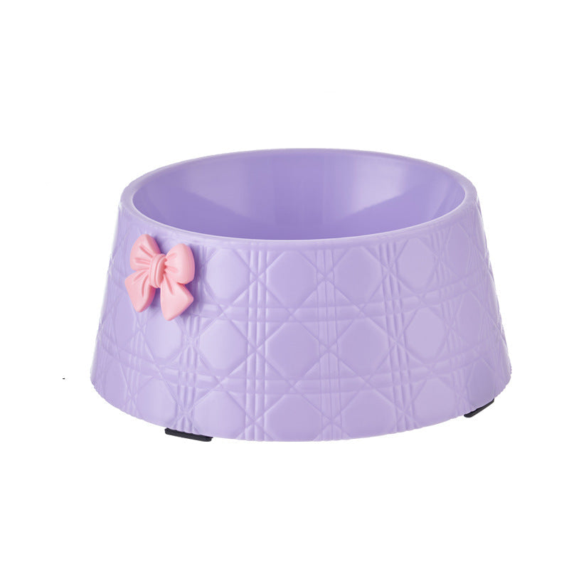 Pet Decorative Bowknot Food and Water Bowls for Pets
