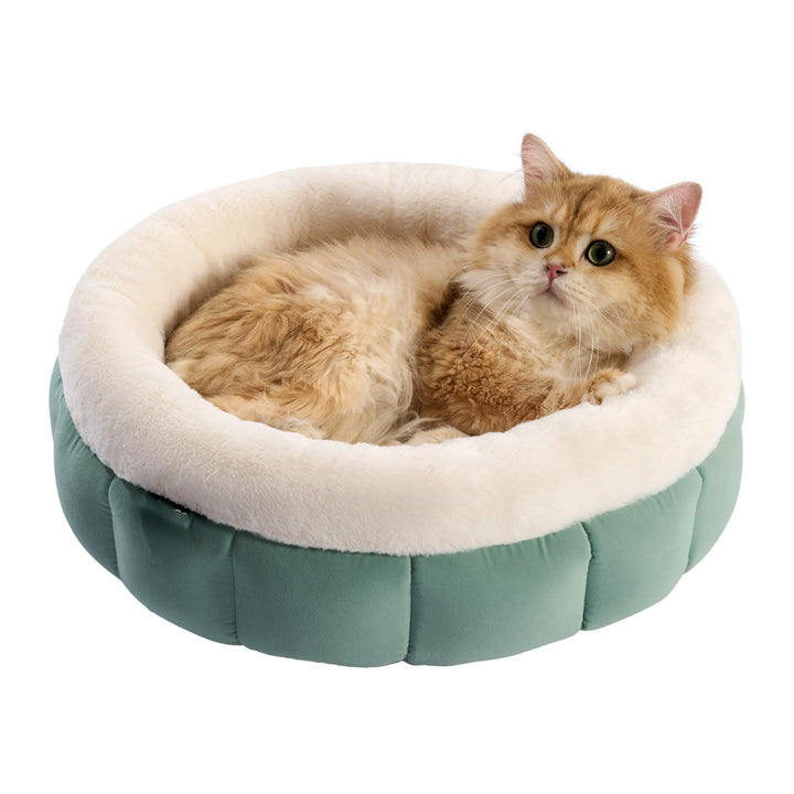 Round Donut Bed Washable Comfortable Pet Bed for Small Pets