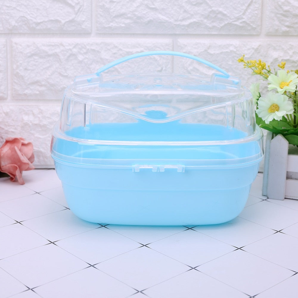 Transparent Hamster Cage Habitat For Pet Care
