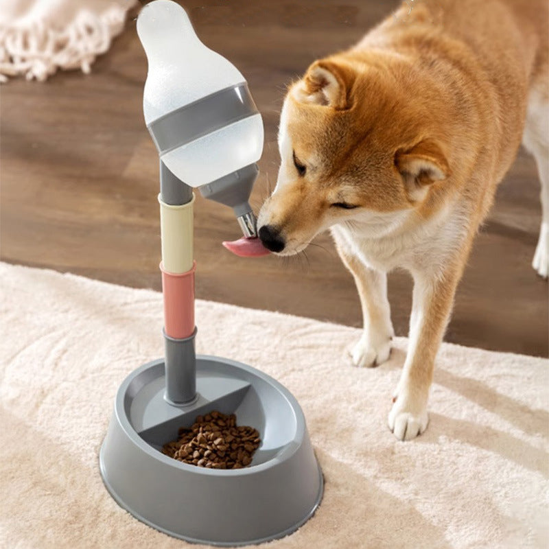 Pet Standing Water Dispenser Automatic Adjustable Bowl for Pets