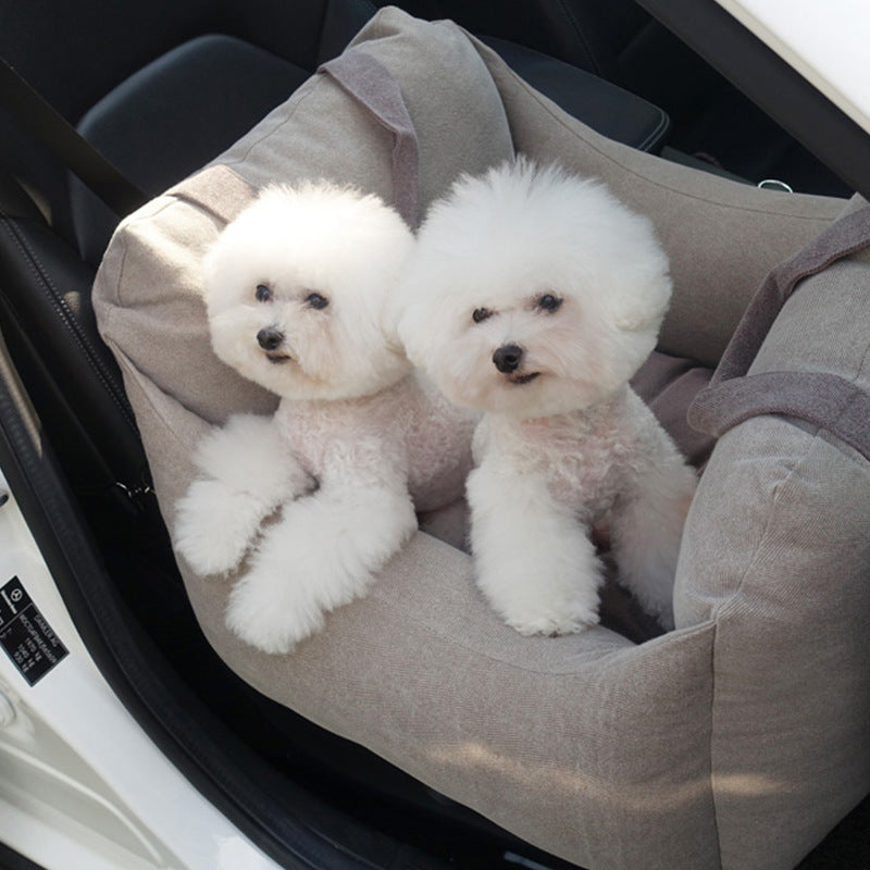 Waterproof Pet Car Seat Carrier Basket Breathable Travel Bag