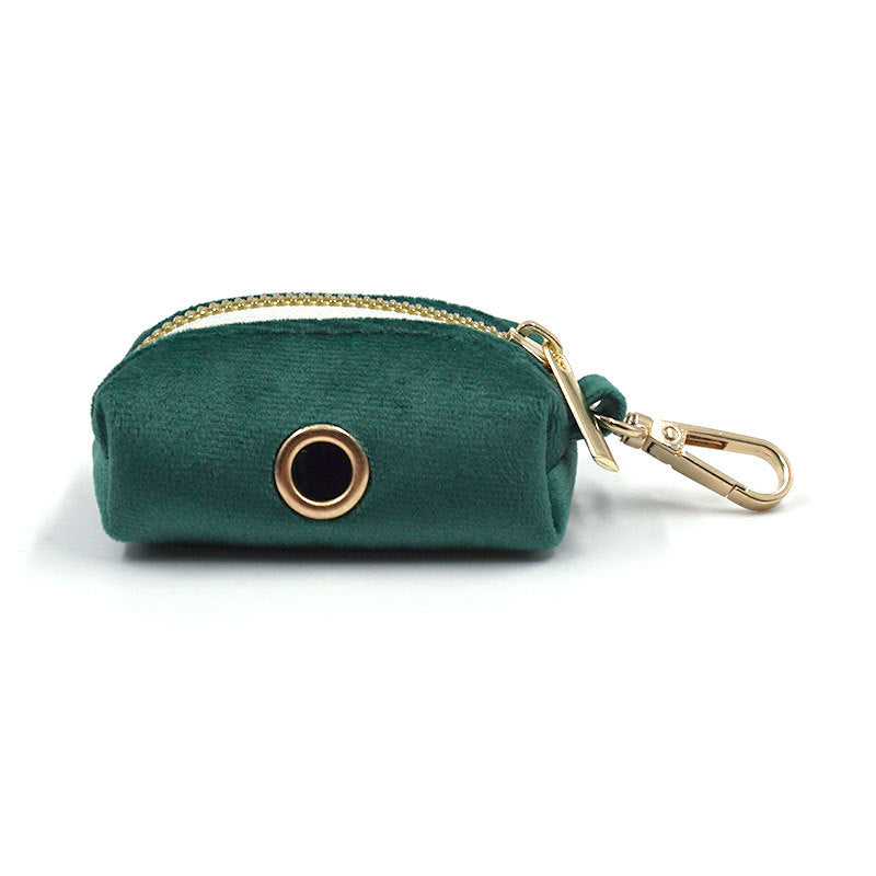 Pet Green Velvet Collar Leash Accessories