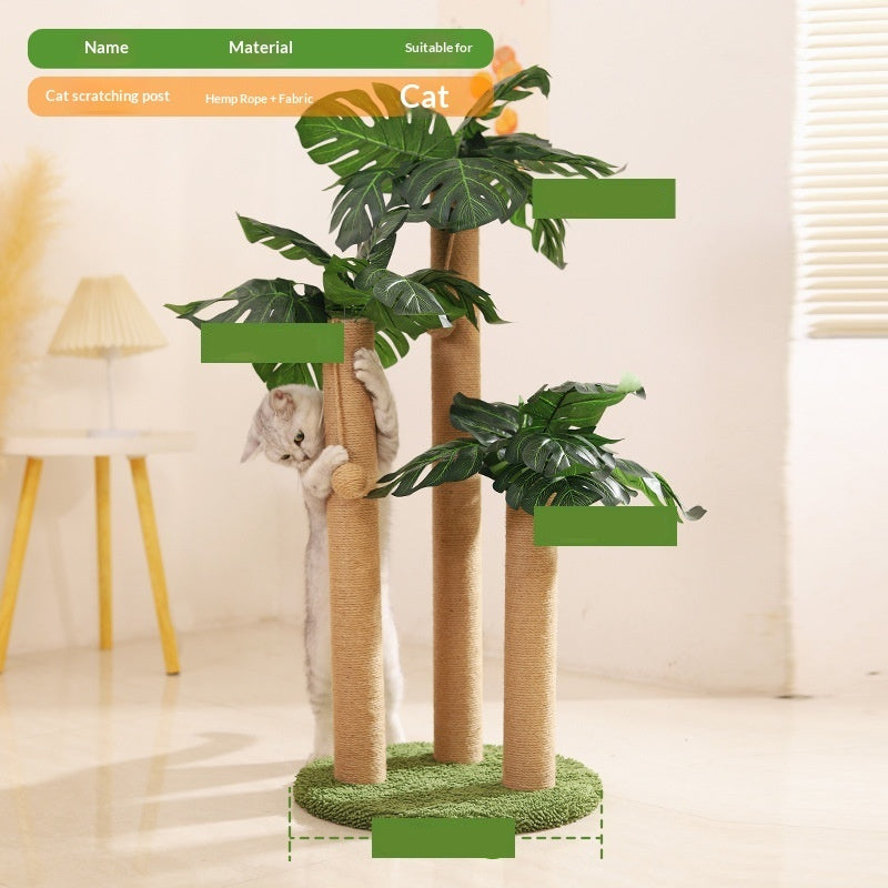Coconut Tree Pet Scratcher And Climbing Tower