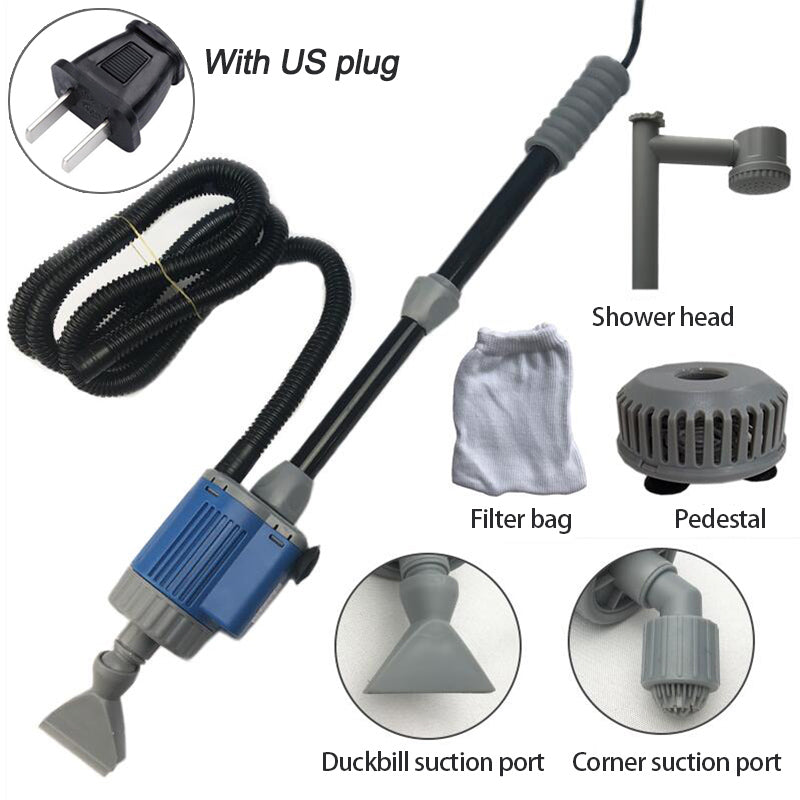 Fish Tank Gravel Cleaner Electric Vacuum For Pet Aquarium