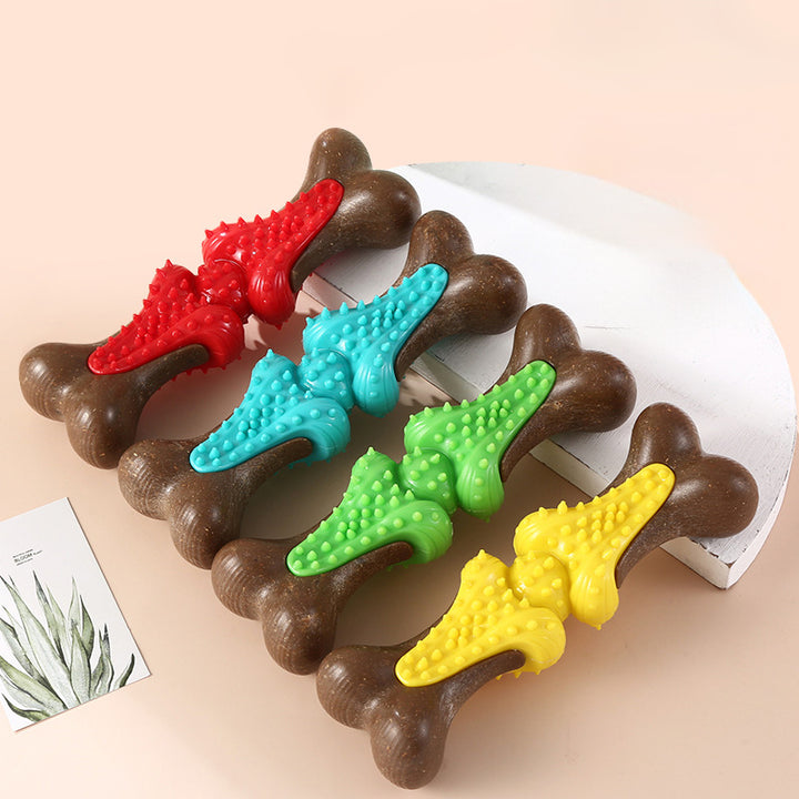 Durable Pet Chew Toy Rubber Bone For Aggressive Chewers
