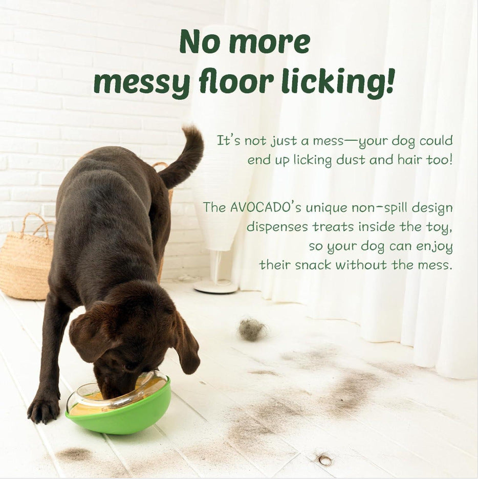 Anti-Tip Avocado-Shaped Feeding Bowl for Pets
