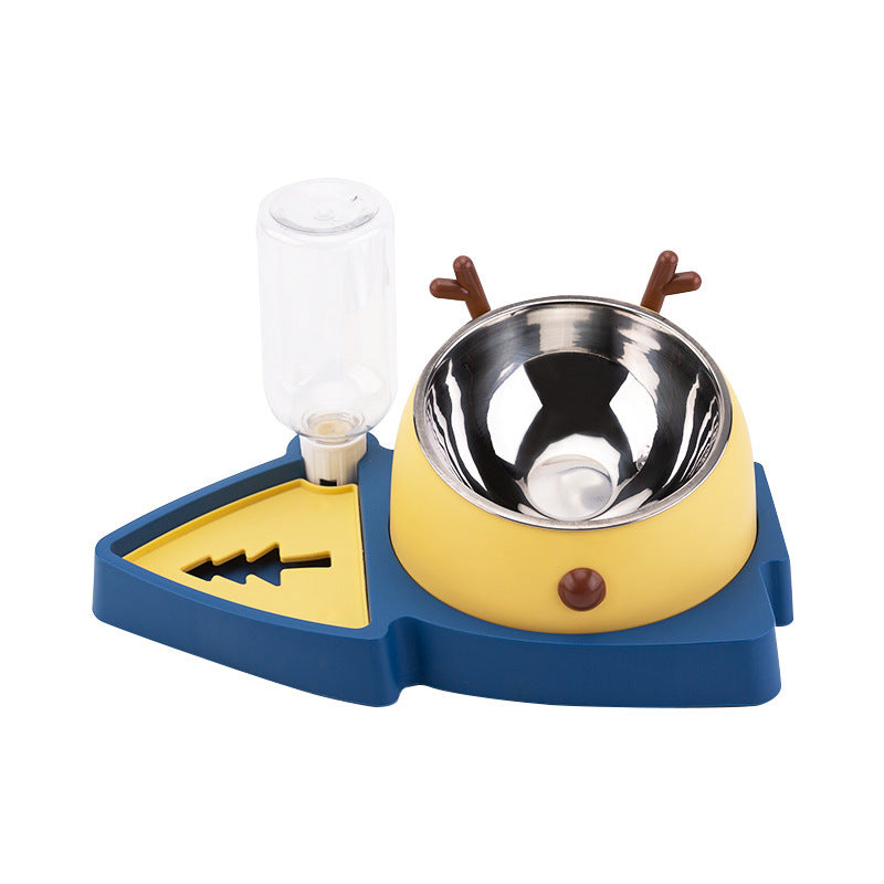 Pet Slow Feeder Bowl Detachable Water Tray For Pet Feeding