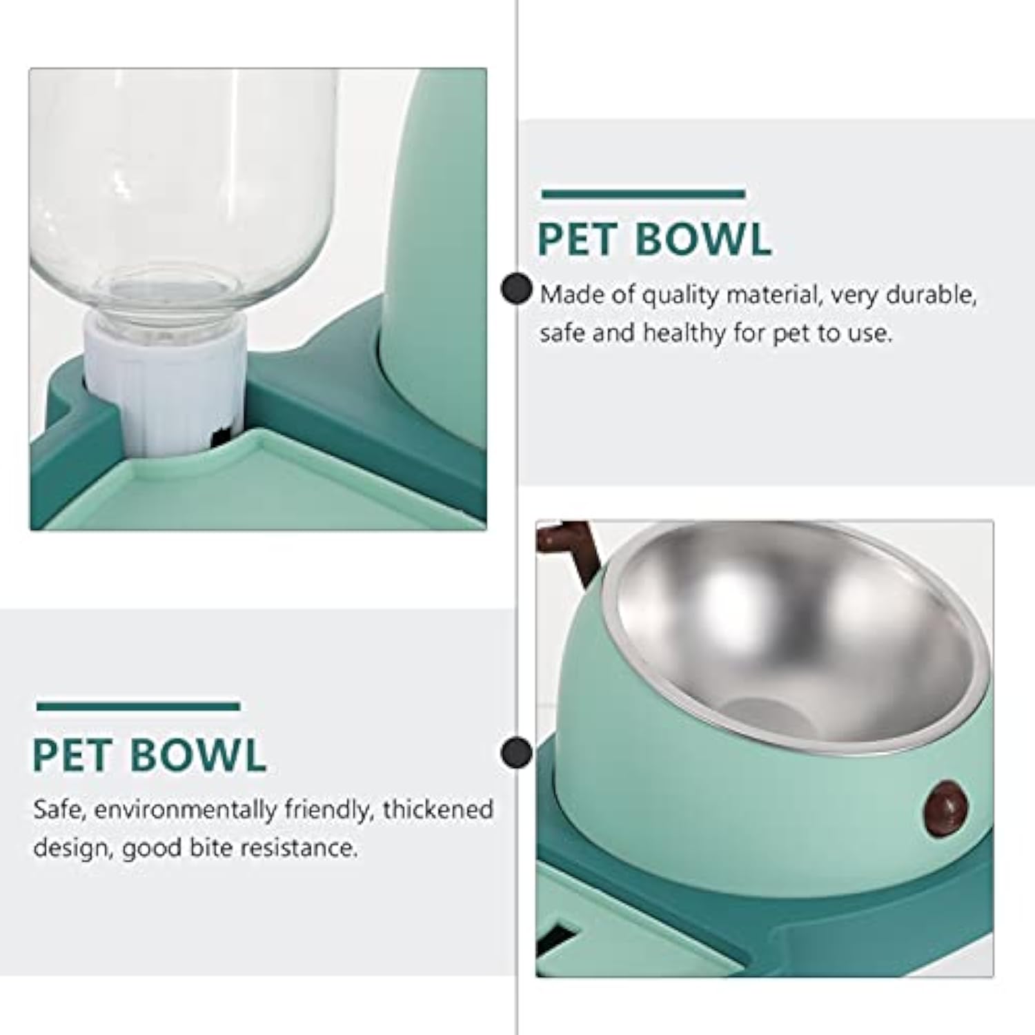 Pet Slow Feeder Bowl Detachable Water Tray For Pet Feeding