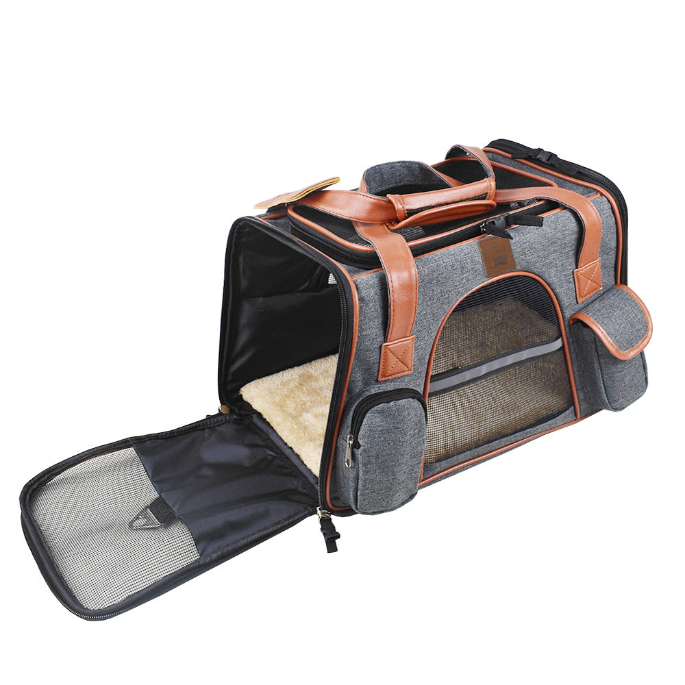 Pet Travel Car Seat Carrier Bag Safety Booster