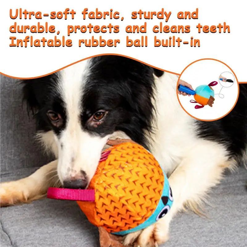 Interactive Inflatable Chew Toy Boredom Relief Durable Pet Toy