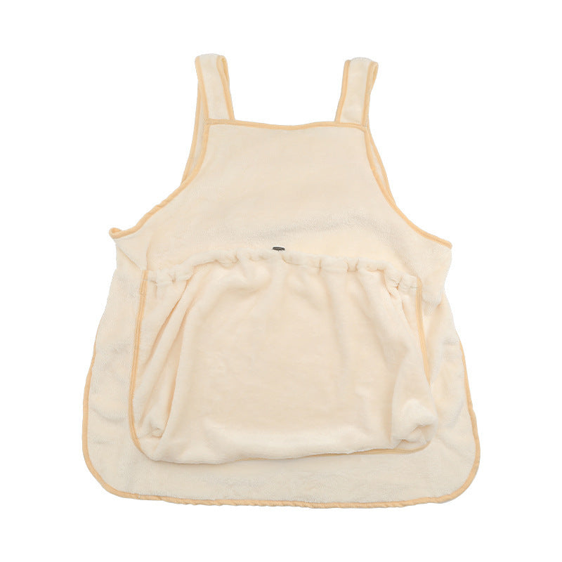 Pet Outdoor Travel Chest Carrier Apron Plush Sleeping Pouch