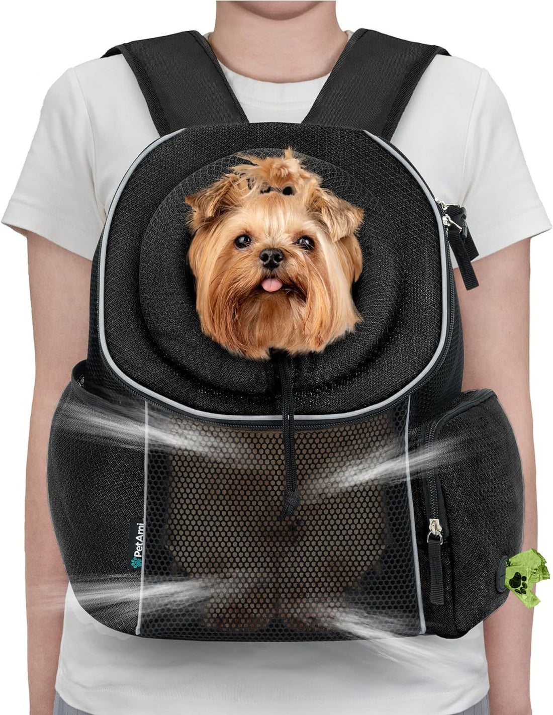 Portable Breathable Pet Carrier Backpack Comfortable Outdoor Travel Bag