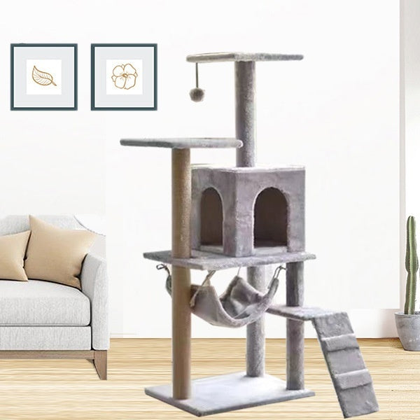 Pet Integrated Space Saving Climbing Tower Scratch Furniture