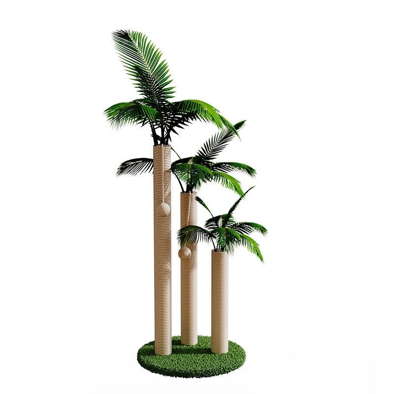 Coconut Tree Pet Scratcher And Climbing Tower