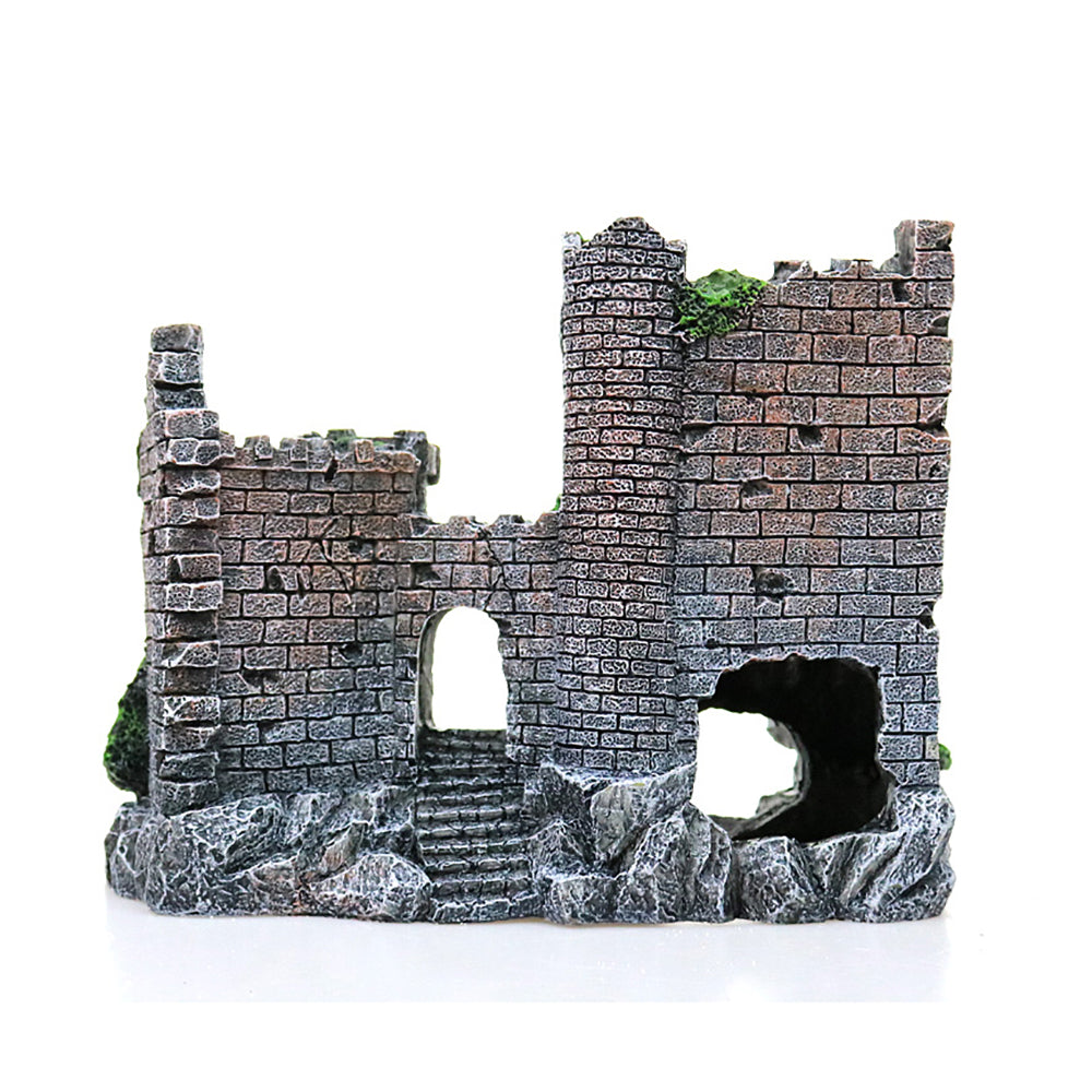 Resin Castle Aquarium Decoration For Fish Tank Landscaping