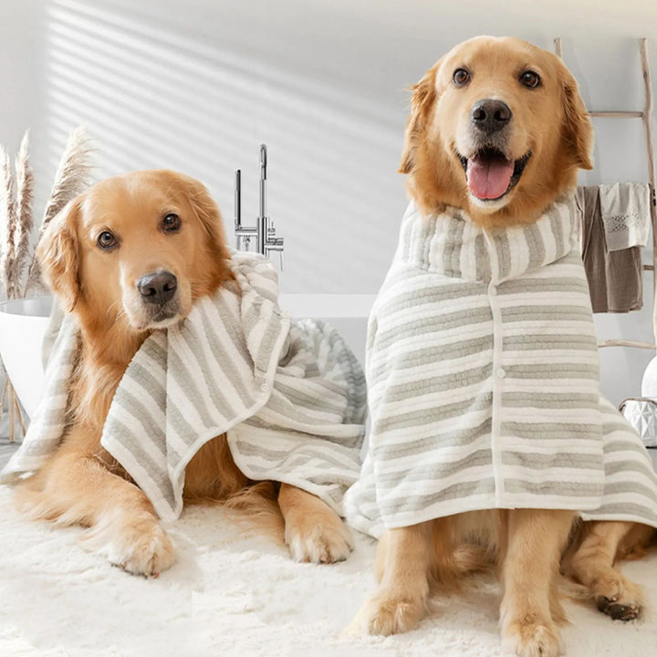 Ultra Absorbent Quick Drying Pet Bathrobe Towel For Pet Care
