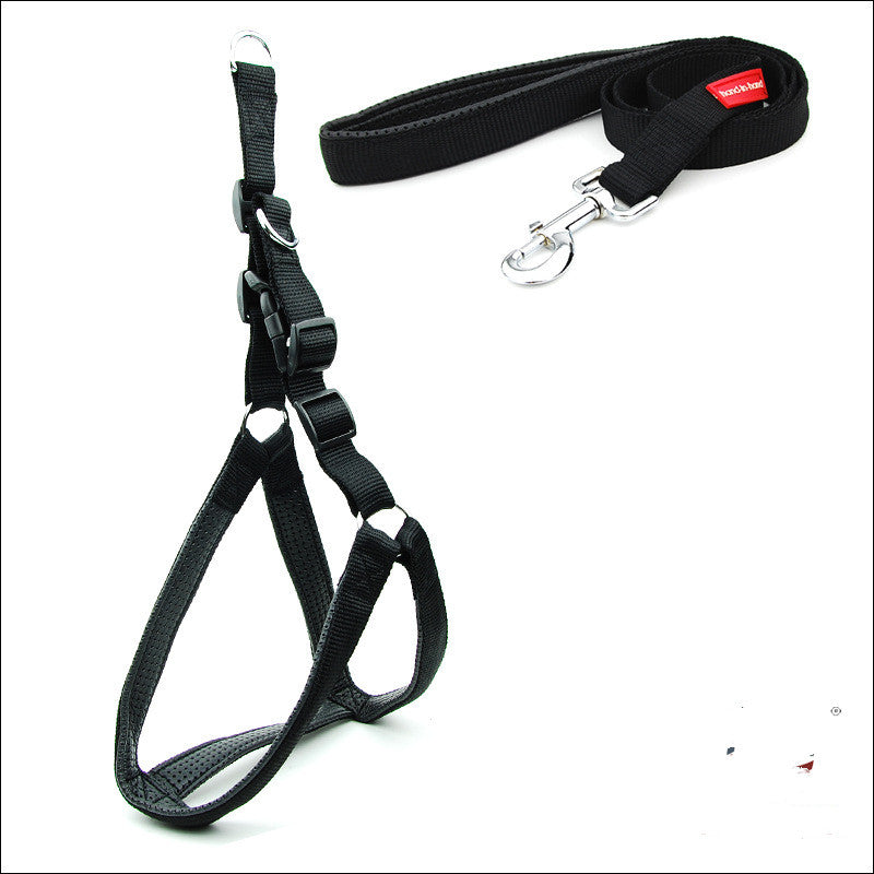 Reflective Nylon Pet Harness Leash Padded Comfort Fit