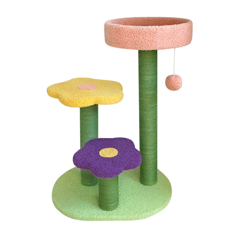 Pet Tower Scratch Board Climbing Tree Wear Resistant Furniture