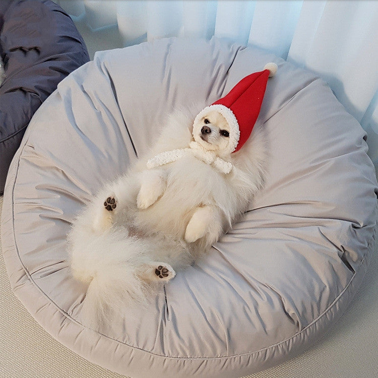 Moisture-Proof Removable Washable Large Round Bed for Pets