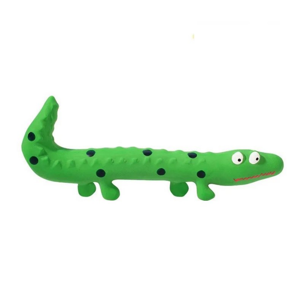 Latex Lizard Squeaky Chew Toy Interactive Training Pet Toy