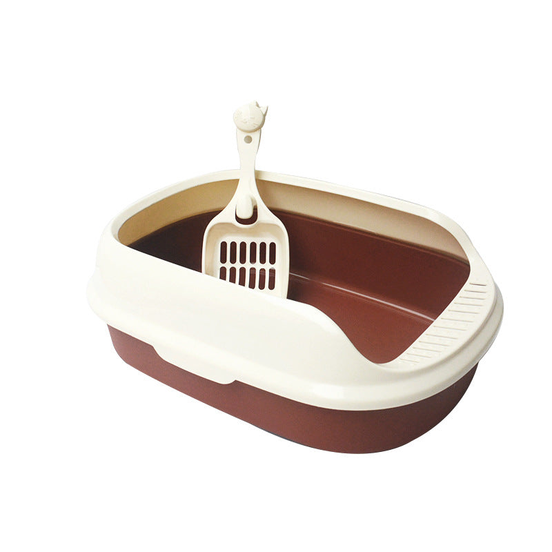 Pet High Side Cat Litter Box With Shovel Set