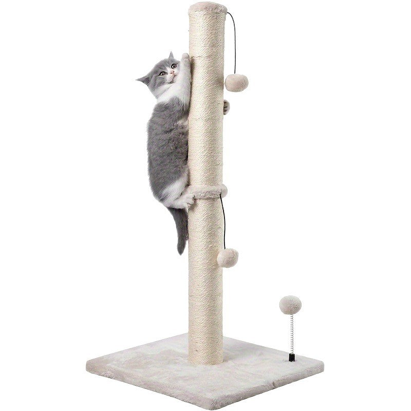 Pet Vertical Sisal Climbing Scratch Post Tree Furniture