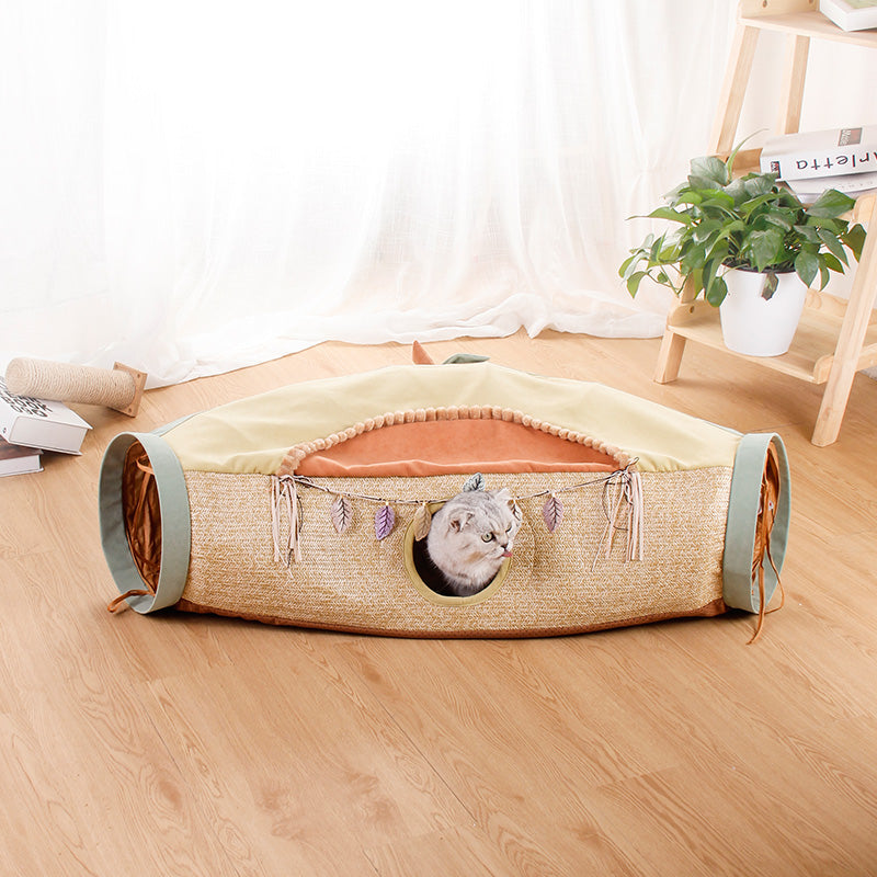 Interactive Litter Roll Tunnel Toys for Pets