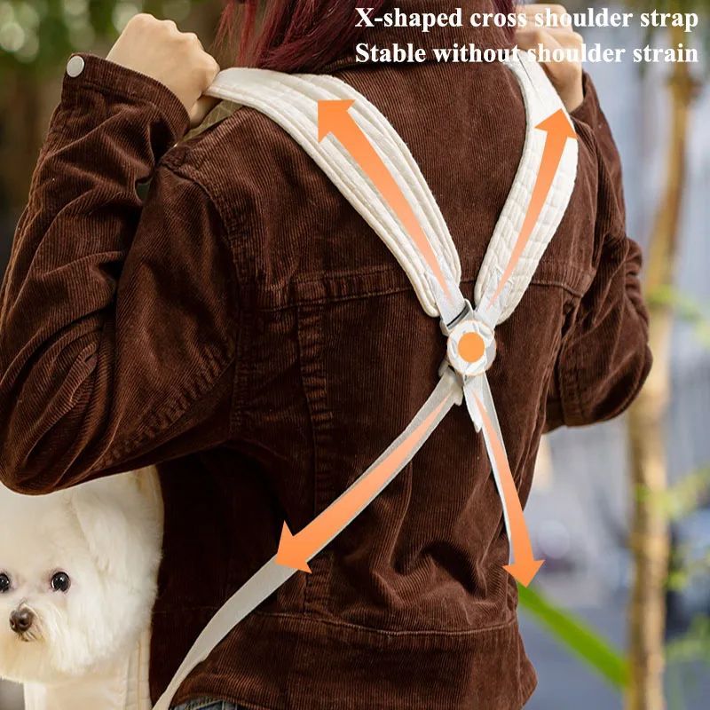 Breathable Pet Chest Backpack Carrier Comfortable Outdoor Travel Bag