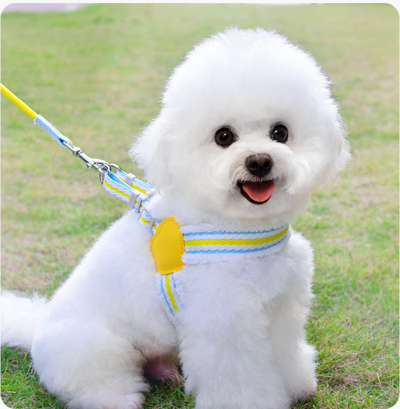 Breathable Summer Chest Vest Leash for Small and Medium Pets