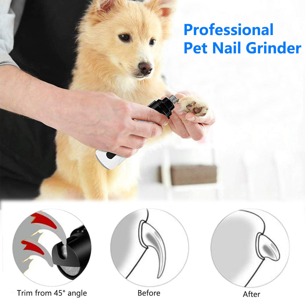 Electric USB Rechargeable Nail Grinder and Trimmer for Pets