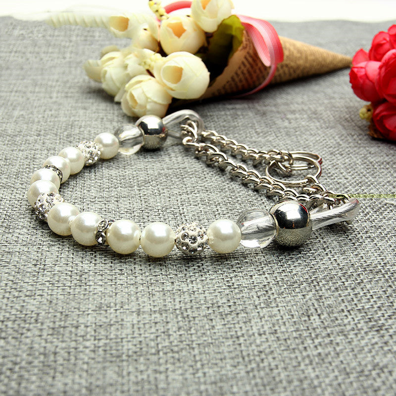 Pet Leash with Pearl Collar for Pets
