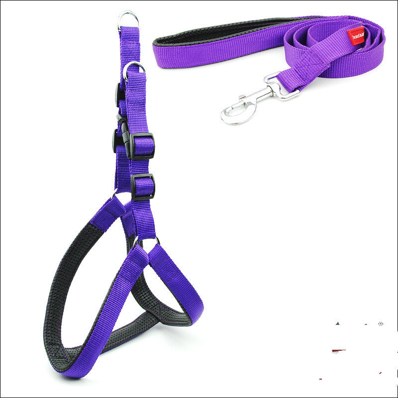 Reflective Nylon Pet Harness Leash Padded Comfort Fit