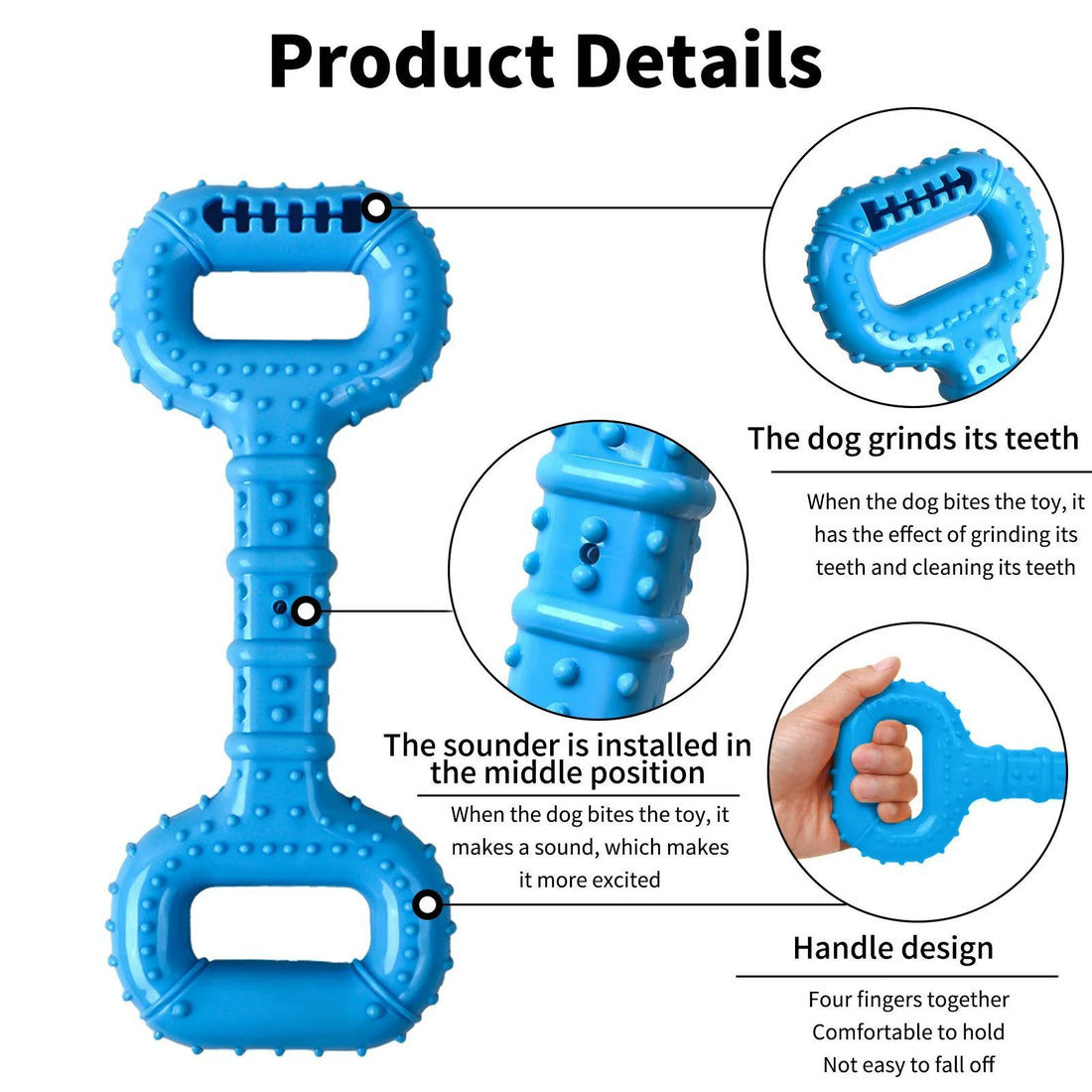 Durable Interactive Chew Bone Toys for Pets