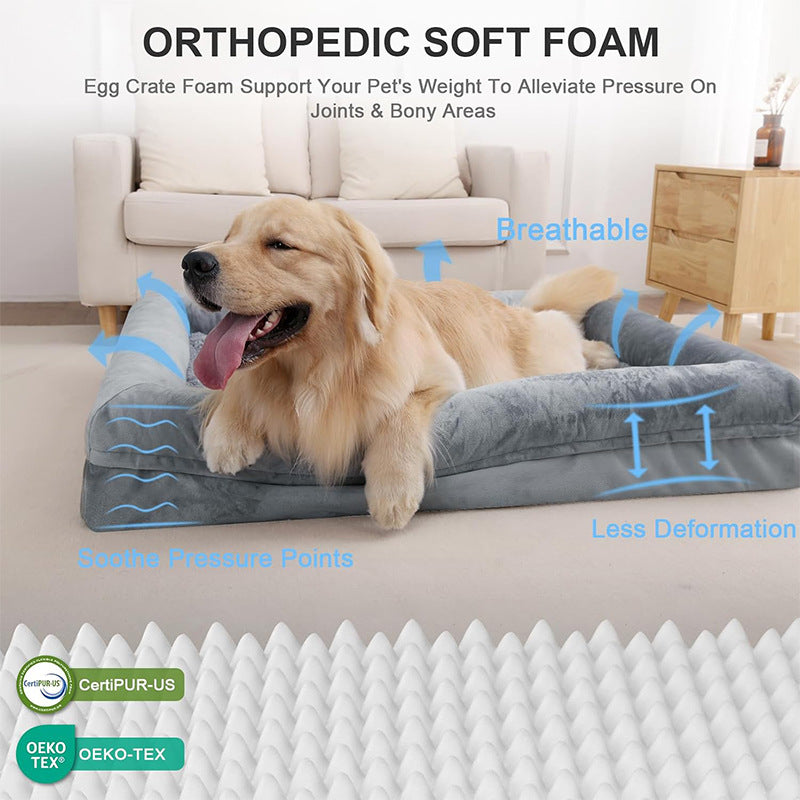 Large Pet Bed Thickened Cushion Soft Comfortable Sleeping Mat