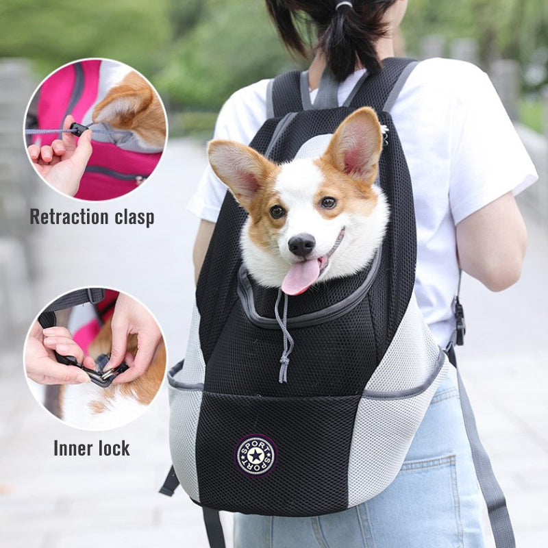 Pet Portable Travel Backpack Carrier Bag Outdoor Use