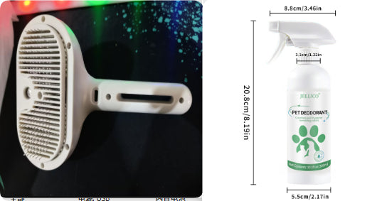 Pet Self-Cleaning Hair Removal Comb and Grooming Brush