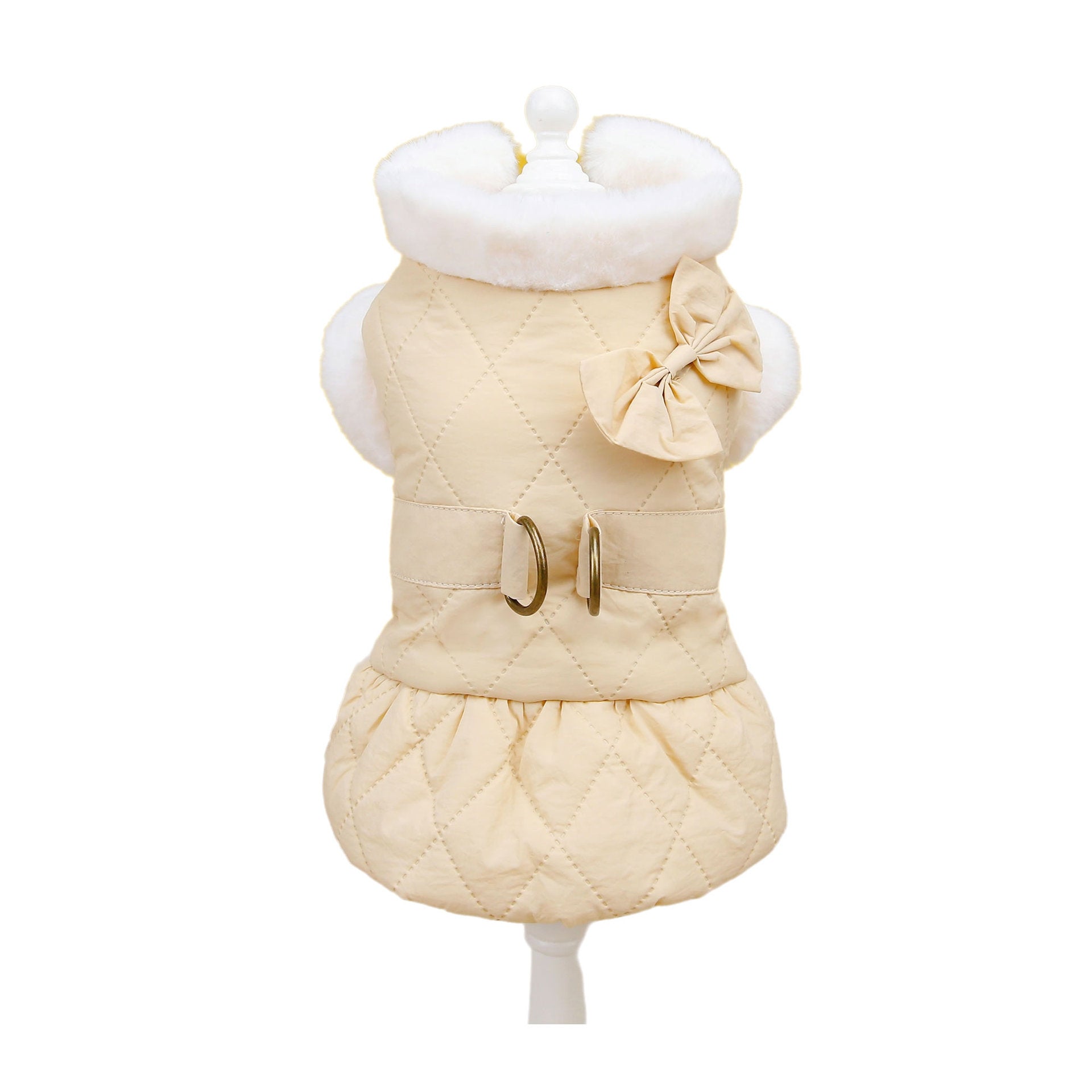 Butterfly Cotton Padded Pet Dress For Pet Wear