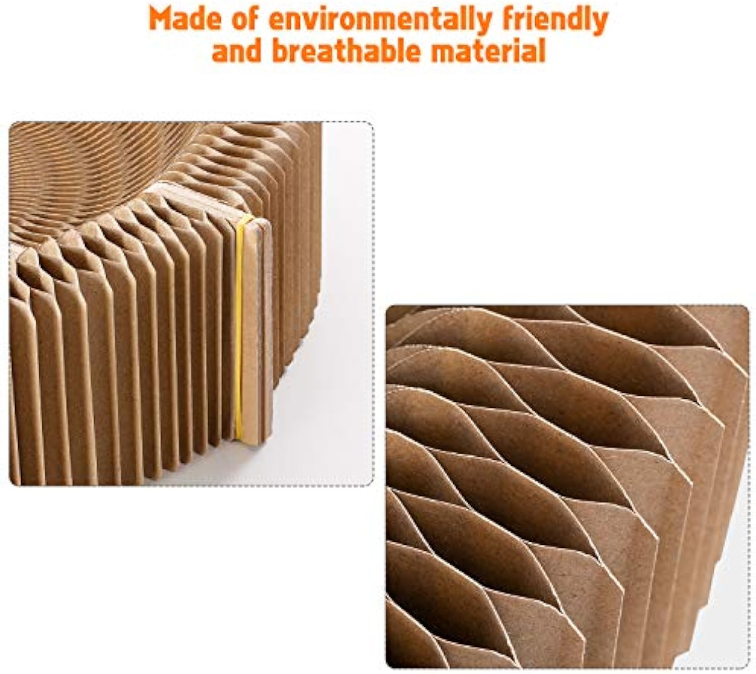 Collapsible Cardboard Scratcher and Lounge Bed for Pets