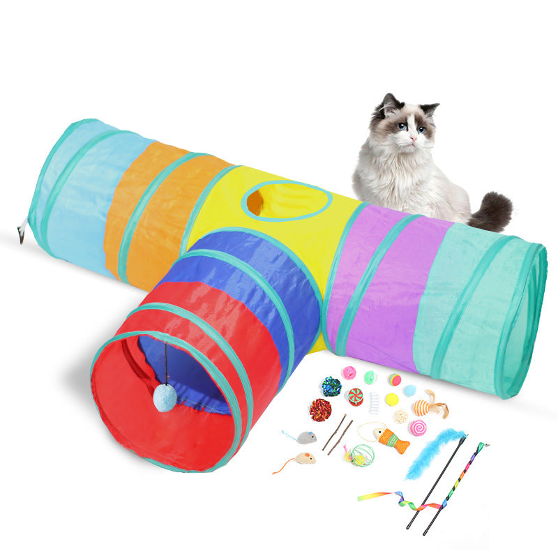 Foldable Pet Tunnel and Climbing Path Toy for Pets