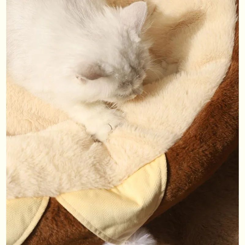 Round Sofa Bed Cushion Warm Mattress for Pets
