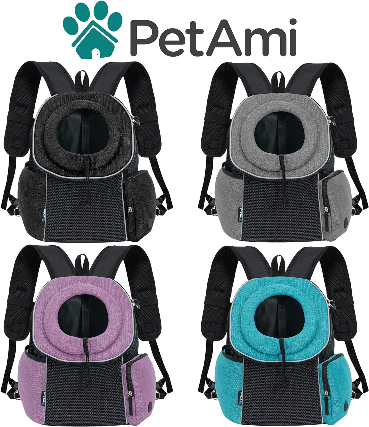 Portable Breathable Pet Carrier Backpack Comfortable Outdoor Travel Bag