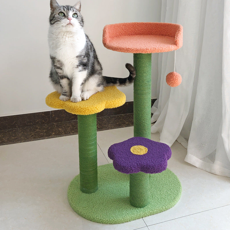 Pet Tower Scratch Board Climbing Tree Wear Resistant Furniture
