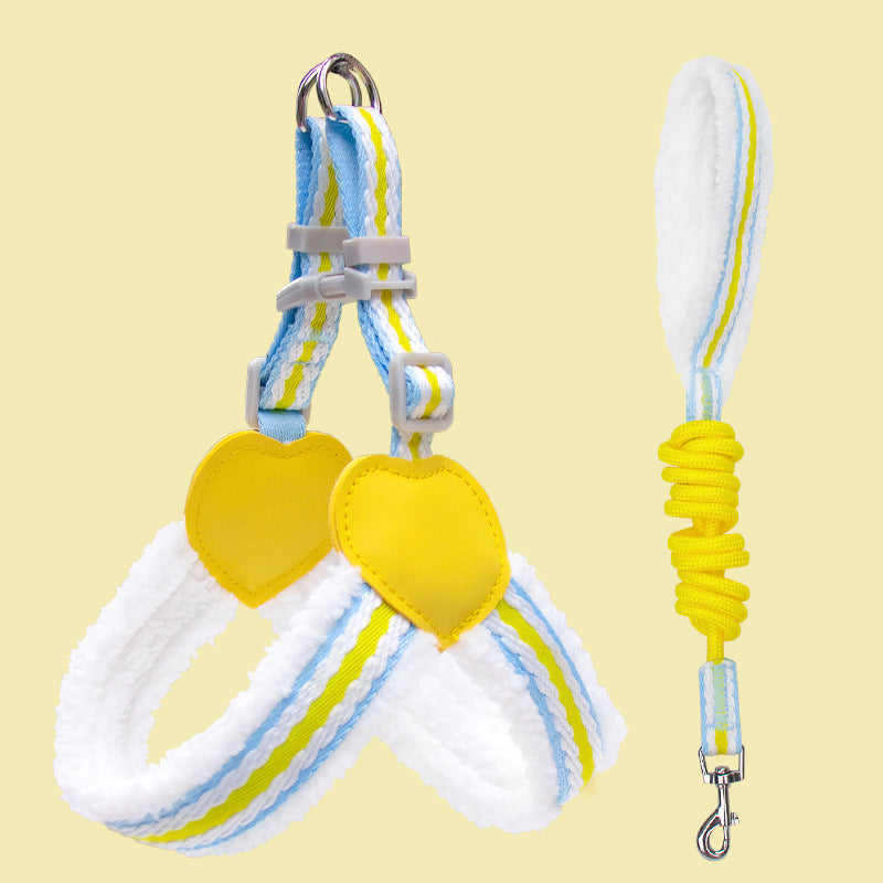 Breathable Summer Chest Vest Leash for Small and Medium Pets
