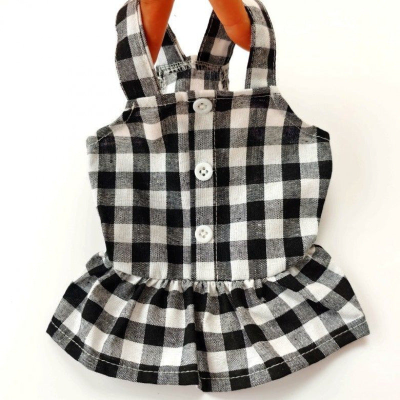 Outdoor Walk Pet Dress With Leash Attachment