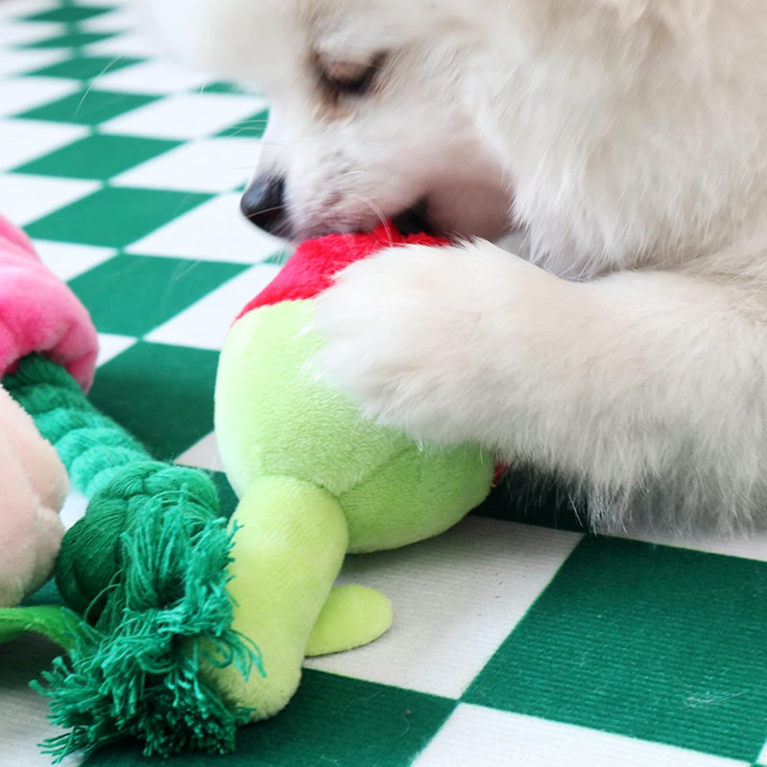 Chew Resistant Plush Rose Flower Soft Pet Toy