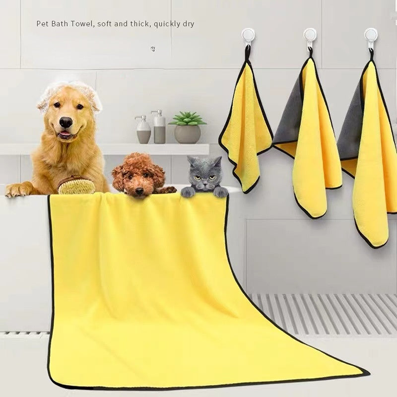 Quick Drying Microfiber Pet Towel Super Absorbent Soft Bath Cloth