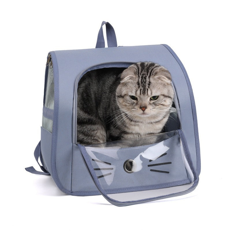 Portable Breathable Pet Carrier Backpack Comfortable Outdoor Transport Bag