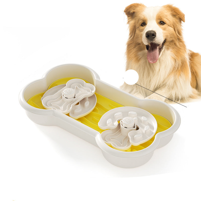 Slow Feeder Pet Bowl Anti Choking Puzzle Food Dish Large Breed