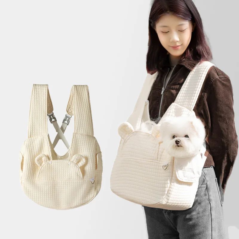 Breathable Pet Chest Backpack Carrier Comfortable Outdoor Travel Bag